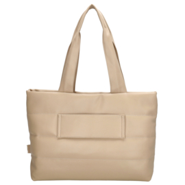 Zebra Evie laptoptas licht taupe