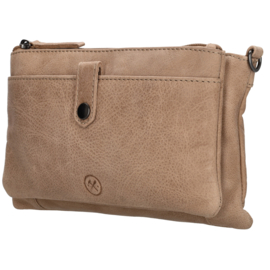 Hide & Stitches Westland schoudertas zand