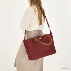 Charm London Buckingham handtas bordeaux rood