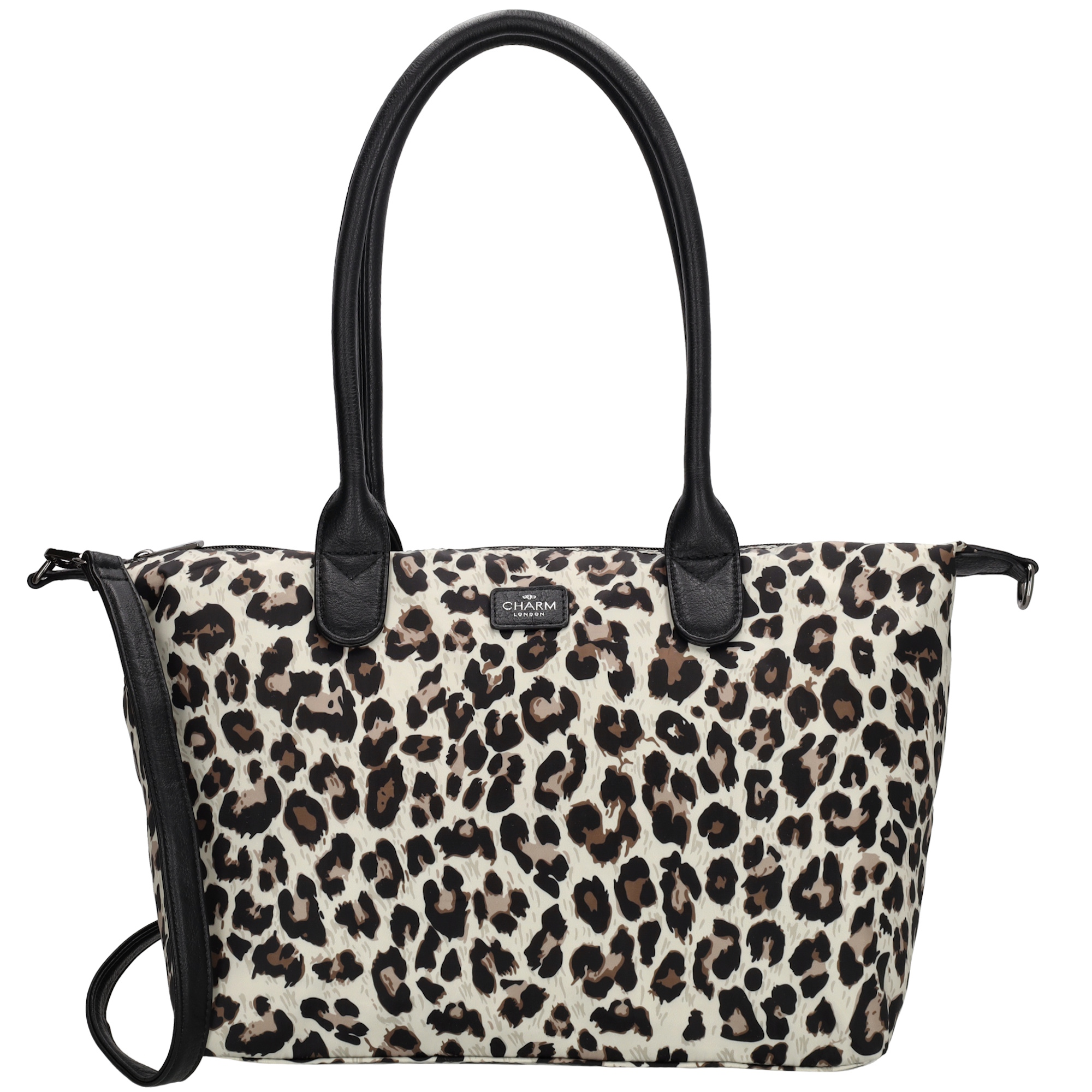 Charm London Buckingham handtas luipaard beige