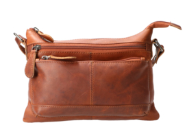 Leather Design schoudertas natural