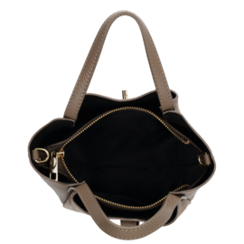 Charm London Vittoria handtas donker taupe