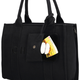 Charm London Bond shopper zwart