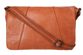 Leather Design schoudertas cognac