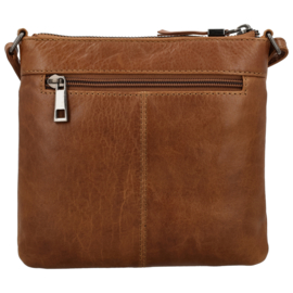 Hide & Stitches Porto lederen schoudertas bruin