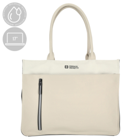 Enrico Benetti Bergen schouder/laptoptas waterafstotend black-beige