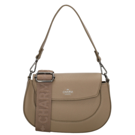 Charm London Montmarte schoudertas taupe