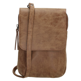 Enrico Benetti Zoè crossbody tas camel