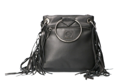 Leather Design hand/schoudertas zwart