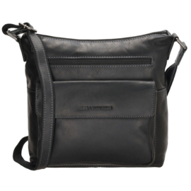 Hide & Stitches Japura schoudertas zwart