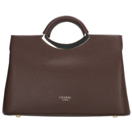 Charm London lucca handtas donker bruin