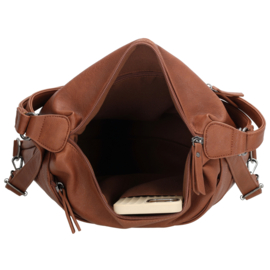 Beagles Majorca schouder/rugtas cognac