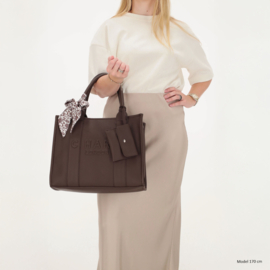 Charm London bond shopper donker bruin
