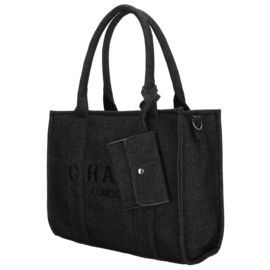 Charm London bond shopper zwart