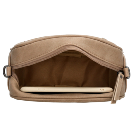 Beagles Malaga schoudertas licht taupe