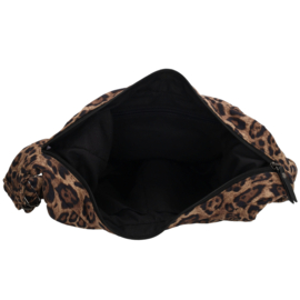 Beagles Clavia schoudertas luipaard beige