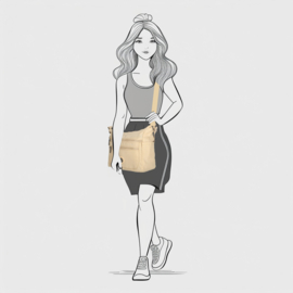 Enrico Benetti Suzie schoudertas beige