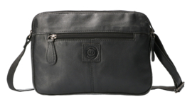 Leather Design schoudertas zwart