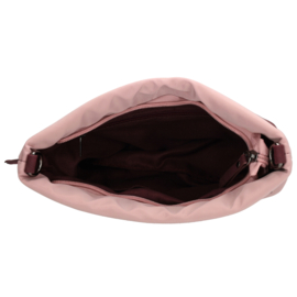 Zebra Elske schoudertas streep bordeaux/oud roze