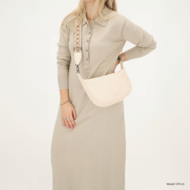 Beagles Malaga schoudertas donker crème