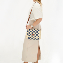 Charm London Cornwall schoudertas blauw