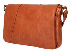 Leather Design schoudertas cognac
