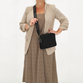 Zebra Trends Ingrid schoudertas zwart