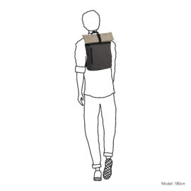 Daniel Ray Groot Hampton rugzak donkergrijs/khaki