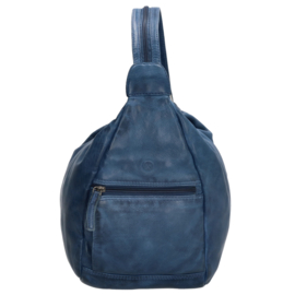 Hide & Stitches Paint Rock rugtas jeans blauw