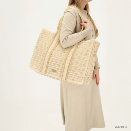 Beagles Ibiza shopper licht natuur