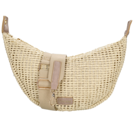 Charm London Brigton schoudertas licht natuur