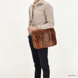 Hide & Stitches Next Navajo laptoptas bruin
