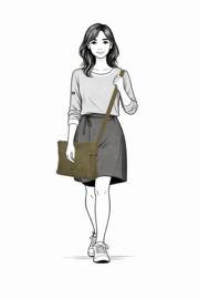 Enrico Benetti Roxy schoudertas olive