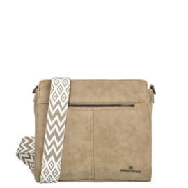 Enrico Benetti Stacey schoudertas midden taupe