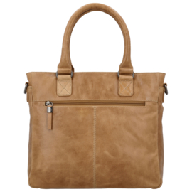 Hide & Stitches Porto lederen handtas taupe