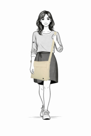 Enrico Benetti Tessa schoudertas sand