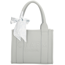 Charm London bond handtas natuur licht blauw
