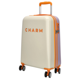 Charm london Travel koffer beige-multi