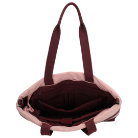 Zebra Trends Elske laptoptas bordeaux streep oud roze