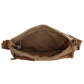 Beagles schoudertas Brunete licht taupe