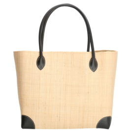 PE-Florence Raffia strandtas natuur