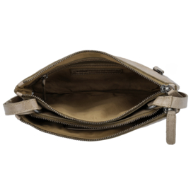 Hide & Stitches Westland schoudertas zand