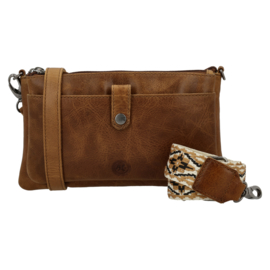 Hide & Stitches Westland schoudertas bruin