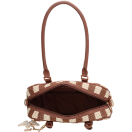 Charm London Capri handtas zacht mokka
