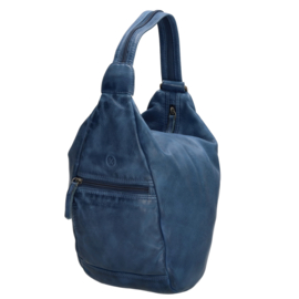 Hide & Stitches Paint Rock rugtas jeans blauw