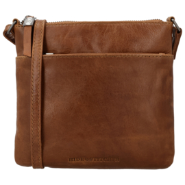 Hide & Stitches Porto lederen schoudertas bruin