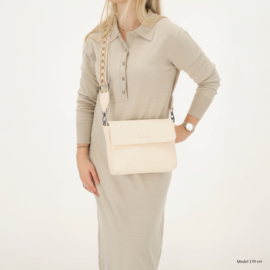 Beagles Malaga schoudertas crème