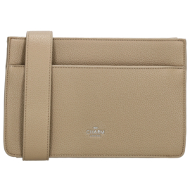 Charm London Princeton schoudertas licht taupe
