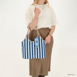 Zebra Trends Mira shopper middenblauw
