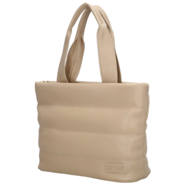 Zebra Evie handtas licht taupe